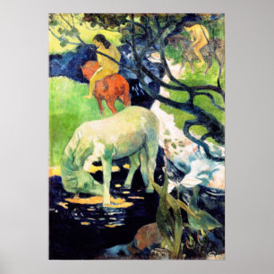 Poster Paul Gauguin - Le Cheval Blanc