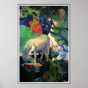 Poster Paul Gauguin : Le cheval blanc