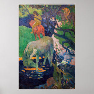 Poster Paul Gauguin - Le Cheval Blanc