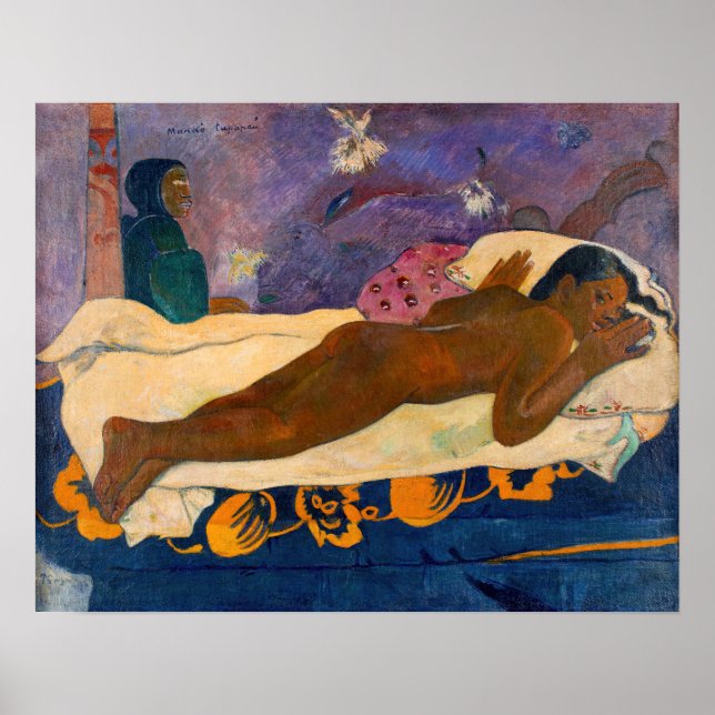 Poster Paul Gauguin - L'Esprit des morts à regarder (Devant)