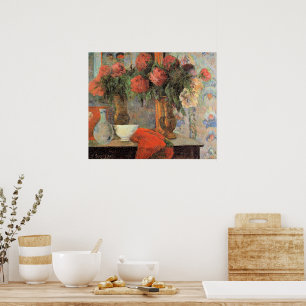 Poster Paul Gauguin, Nature morte au bol blanc,