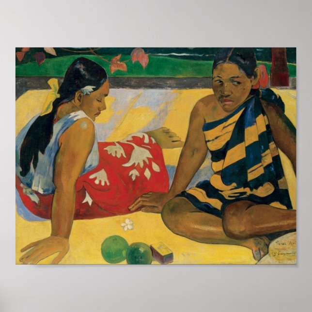 Poster Paul Gauguin - Parau Api. Quelles nouvelles (Devant)