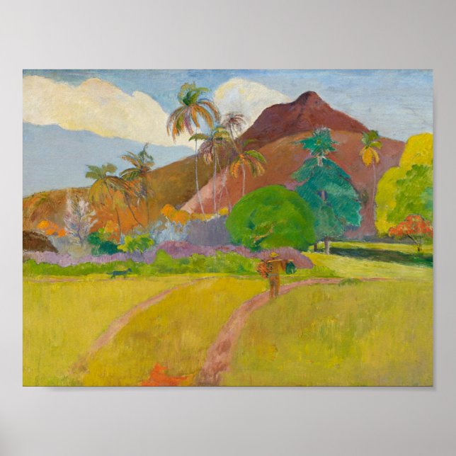 Poster Paul Gauguin - Paysage tahitien (Devant)