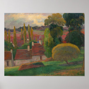 Poster Paul Gauguin - Une ferme en Bretagne