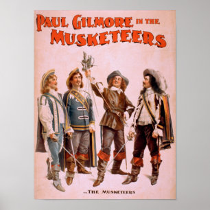 Poster Paul Gilmore dans les mousquetaires théâtraux