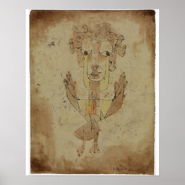 Poster Paul Klee - Angelus Novus (Devant)