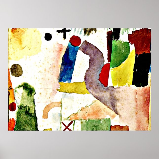 Poster Paul Klee - Aquarelle pathétique (Devant)