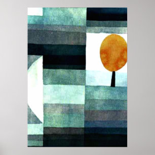Poster Paul Klee art : Le messager de l'automne