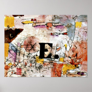 Poster Paul Klee art - sauvagine - Canard, 1919