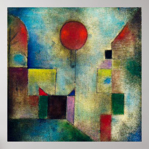 Poster Paul Klee : Ballons rouges