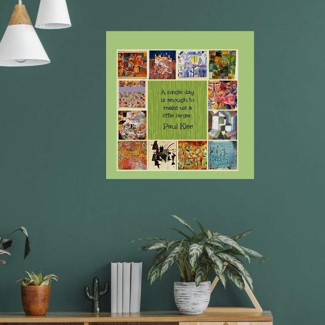 Poster Paul Klee Collage et citation (Salon 1)