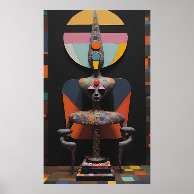Poster Paul Klee Est Assis Ici (Devant)