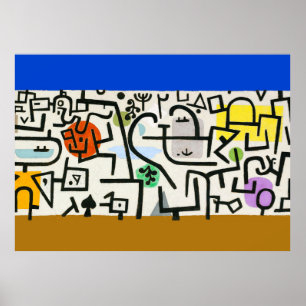 Poster Paul Klee Expressionniste Abstrait Rich Harbour