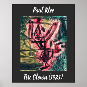 Poster Paul Klee Fire Clown