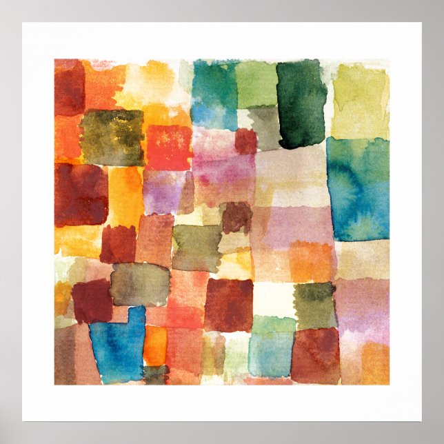 POSTER : PAUL KLEE : INTITULÉ, 1914 (Devant)