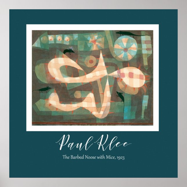 Poster Paul Klee - Le Nez Barbelé Avec La Souris (Devant)