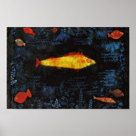 Poster Paul Klee Le poisson d'or Aquarelle Vintage Art