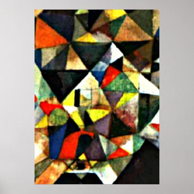 Poster Paul Klee peinture, Avec l'oeuf (Devant)