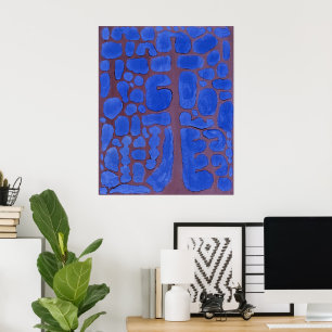 Poster Paul Klee, Tard dans la soirée, regardant dehors..