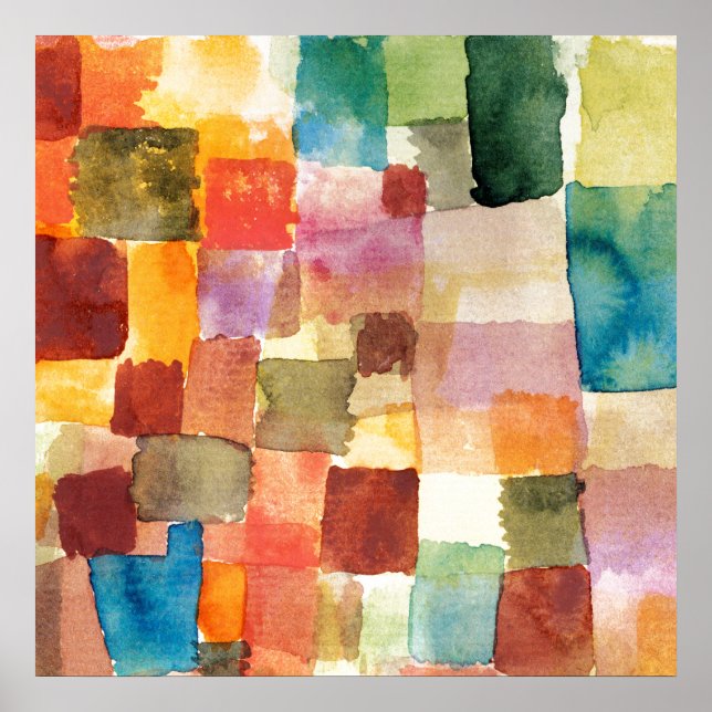 POSTER : PAUL KLEE : UNTITLED, 1914 (Vorne)