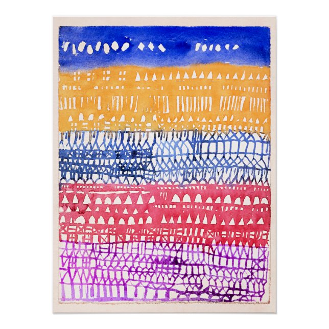 Poster Paul Klee - Vieille Ville,  (Devant)