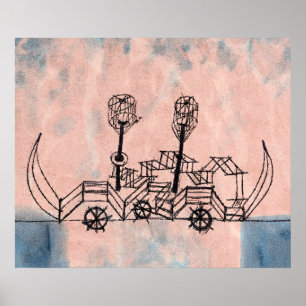 Poster Paul Klee - Vieux Bateau à Vapeur (Vieux Bateau à 