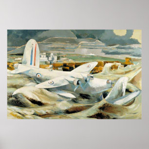 Poster Paul Nash - Defense of Albion, famous painting,