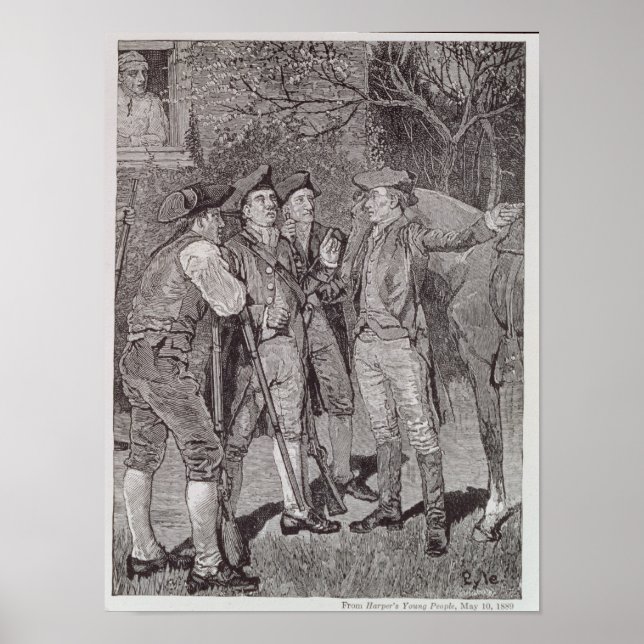 Poster Paul Revere à Lexington (Devant)