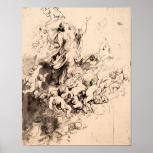 Poster Paul Rubens - acceptation de Mary