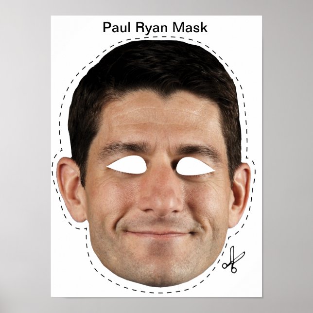 Poster Paul Ryan Mask (Devant)