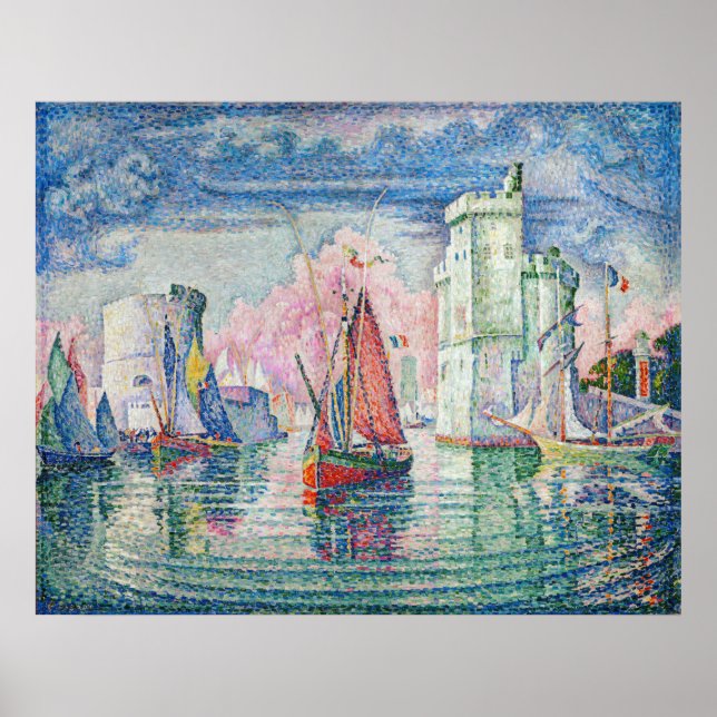 Poster Paul Signac - Entrée du port de La Rochelle (Devant)