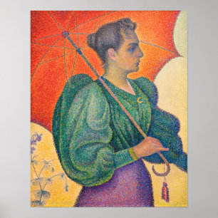 Poster Paul Signac - Femme au Parasol