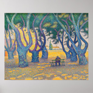 Poster Paul Signac - Place des Lices, Saint-Tropez