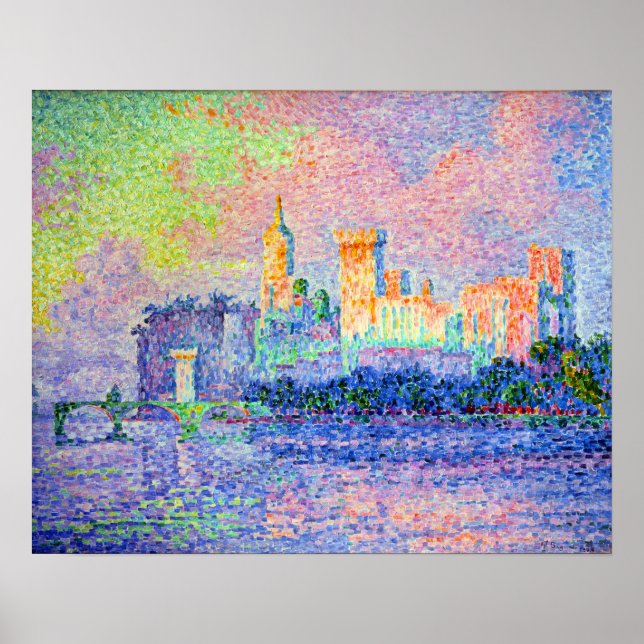 Poster Paul Signac - Pointillisme Vintage (Devant)