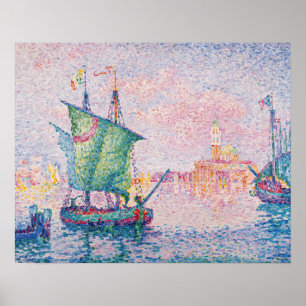 Poster Paul Signac - Venice, The Pink Cloud