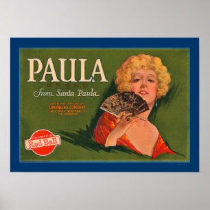 Poster Paula Brand de Père Noël Paula