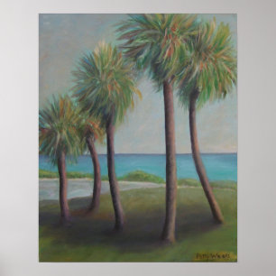 POSTER PAUMES DE PLAGE DE FLAGLER