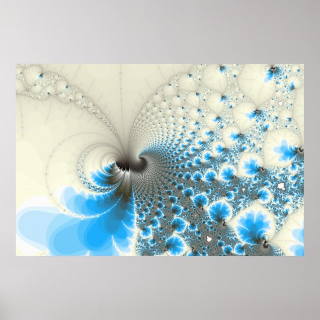 Poster Pause - Art fractal (Devant)