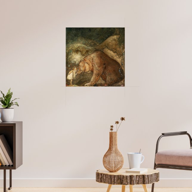 Poster Pauvre petite ours par John Bauer (Salon 3)
