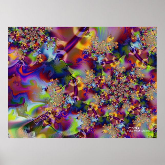 Poster Pavé 2 Art Abstrait (Devant)