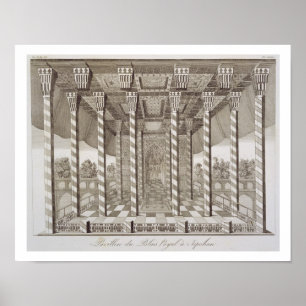 Poster Pavilion at the Royal Palace at Ispahan, from 'Voy