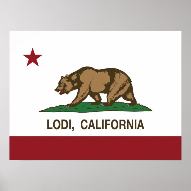 Poster Pavillon d'État de Californie Lodi (Devant)