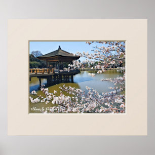 Poster Pavillon Ukimi-do : Fleur de cerisier ポ タ