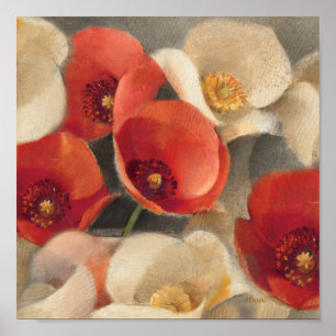 Poster Pavots en pleine floraison