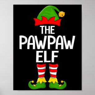 Poster Pawpaw Elf Xmas Correspondance Famille Elf Squad C