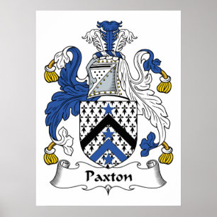 Poster Paxton Family Crest