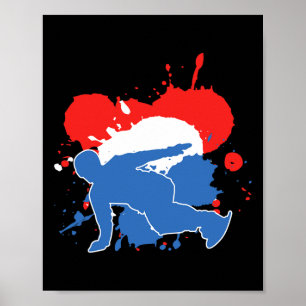 Poster Pays-Bas Flag Snowboard - Dutch Snowboard