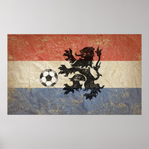 Poster Pays-Bas Soccer