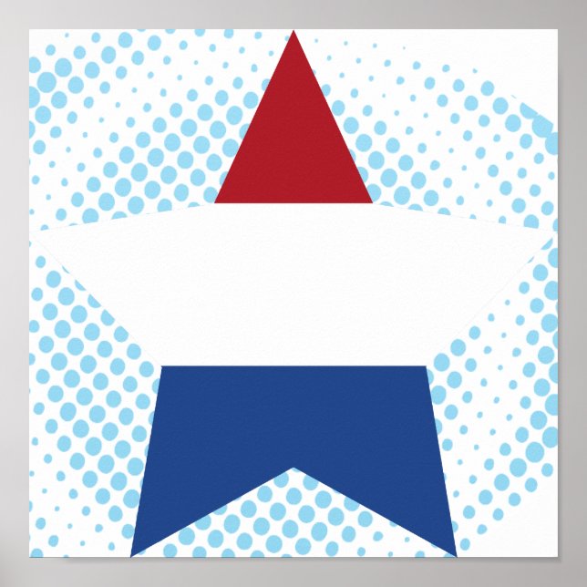 Poster Pays-Bas Star (Devant)