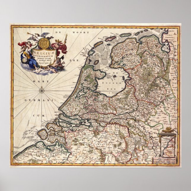 Poster Pays-Bas uni (Devant)